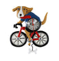 Bicycle Dog Clock