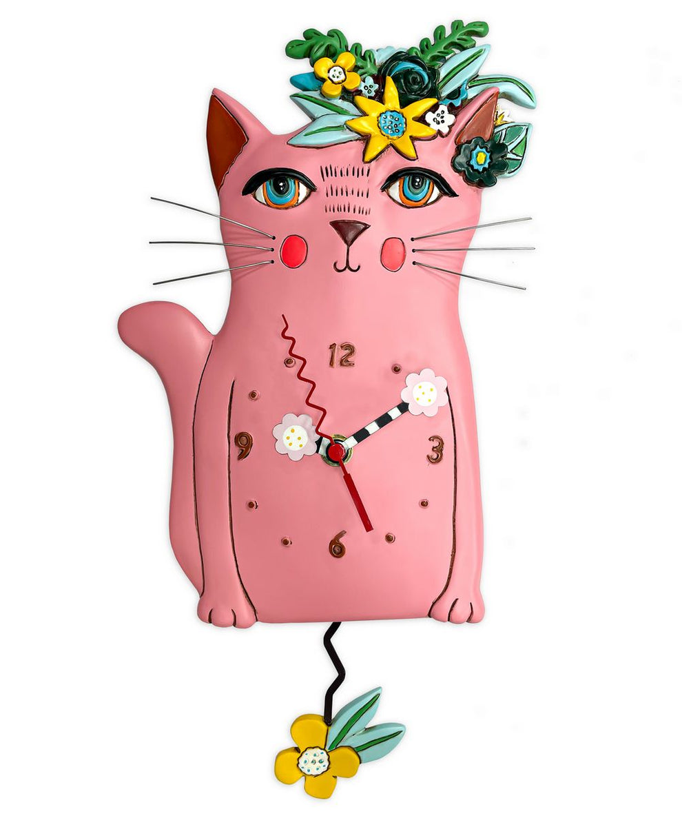 Pretty Kitty Pink Clock – Rikaro