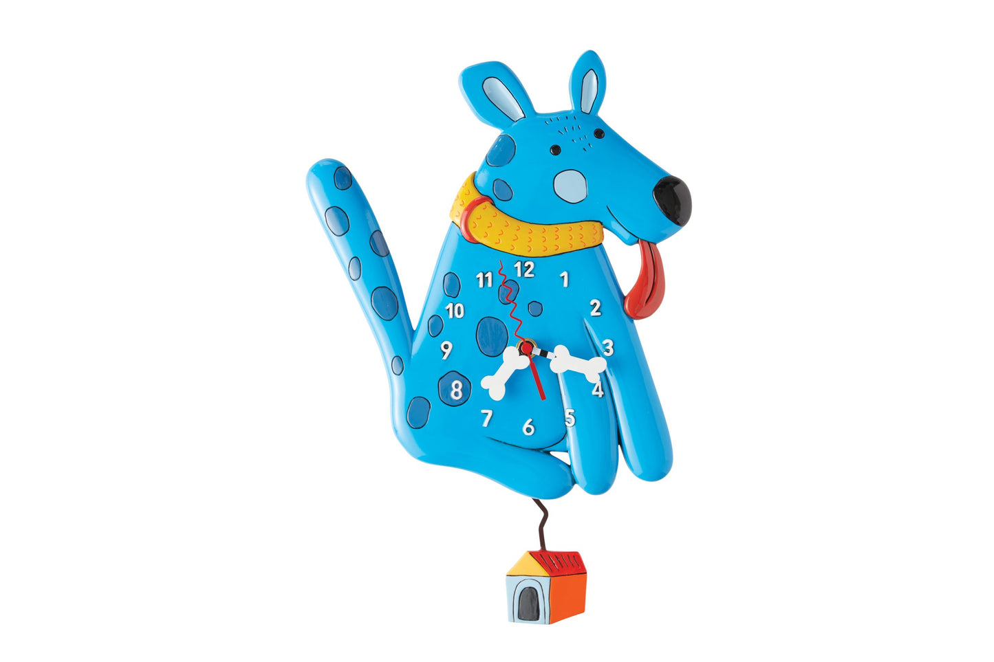 Blue Buddy Dog Clock