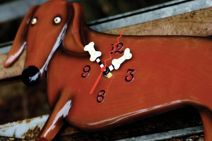 Oscar Dachshund Clock