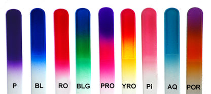 Glass Nail Files- COLOURS