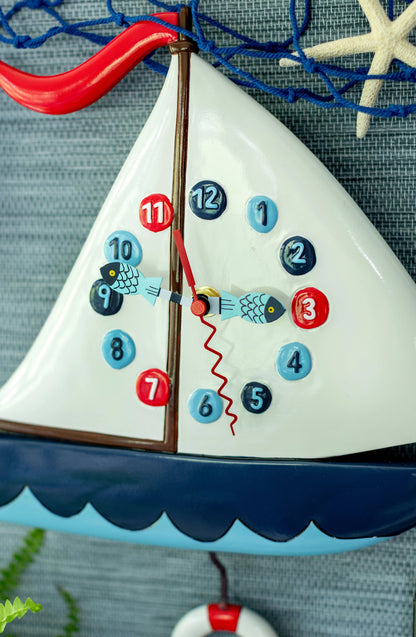Smooth Sailing Wall Clock