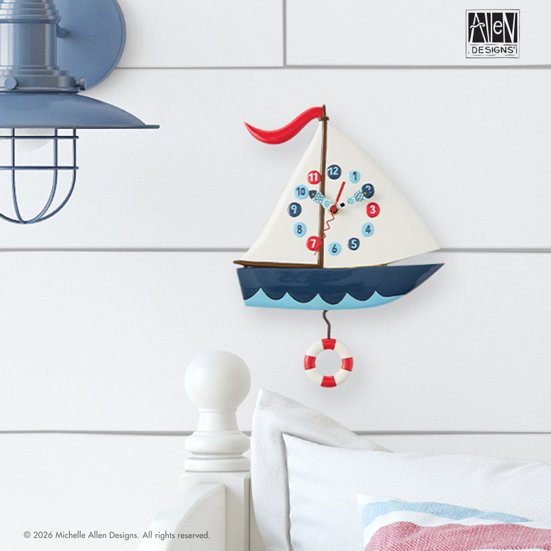 Smooth Sailing Wall Clock