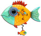 Wide-Eyed Fishy Clock