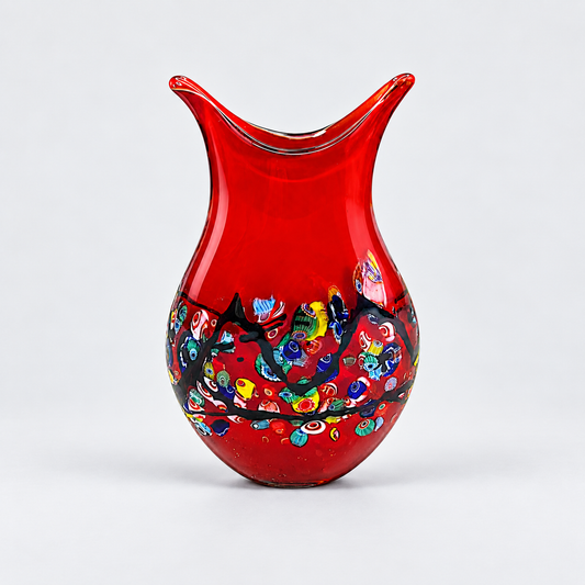 Rosa Red Glass Vase