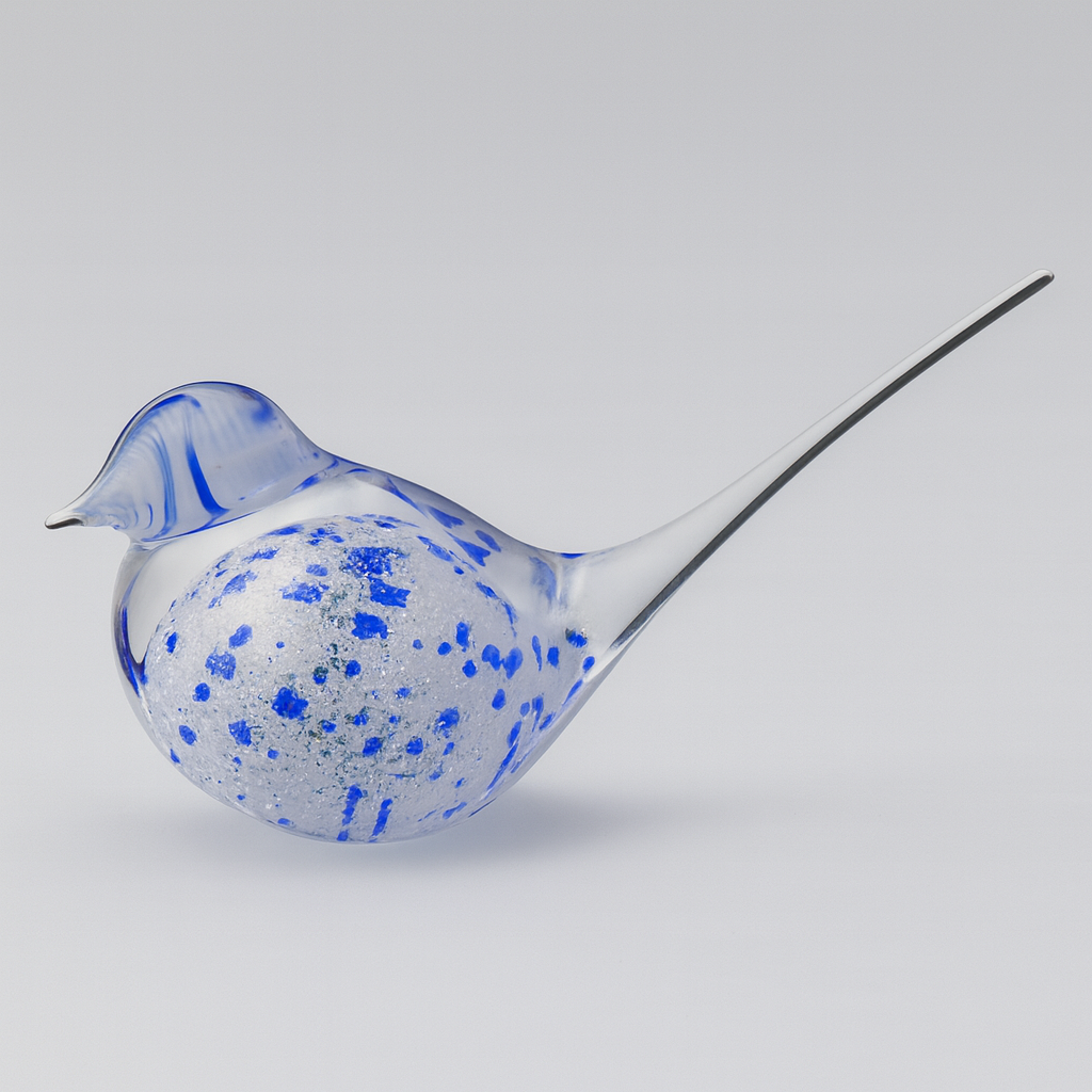 Crystal Swallow White & Blue