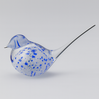 Crystal Swallow White & Blue