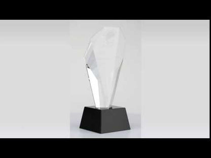 Crystal Lotus Award on Black Base